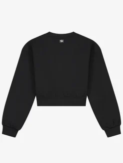 Korte sweater met tekst