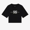 Korte T-shirt met NN print