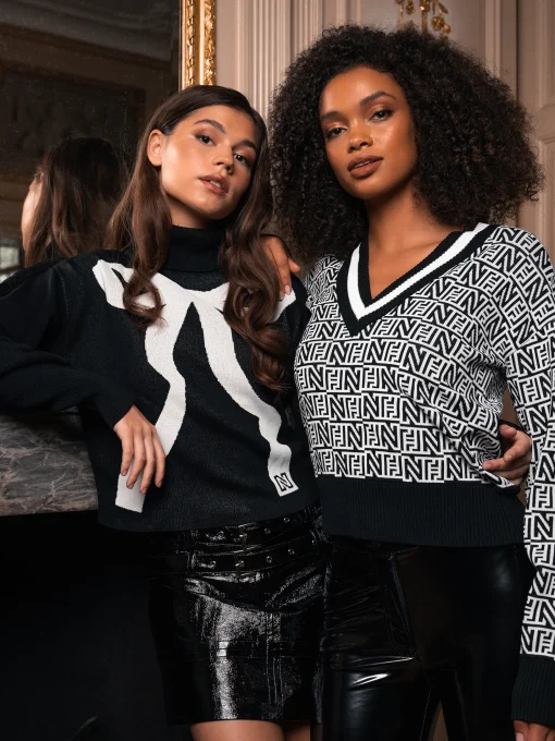 Lakleren rok met lage taille