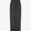 Lange glitter rok met logo patroon