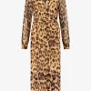 Lange jurk met dieren print