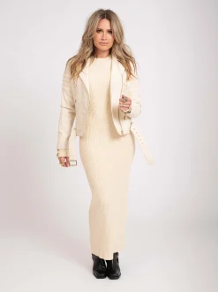 Lange Jurk met knopen detail
