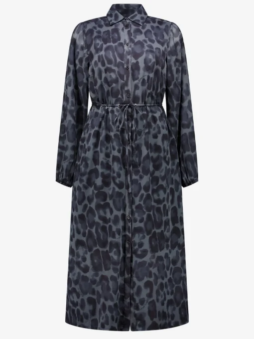 Lange jurk met luipaardprint
