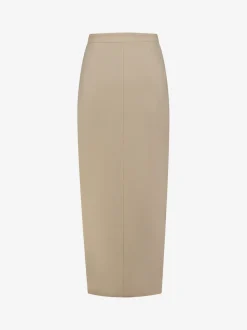 Lange rok met rits detail