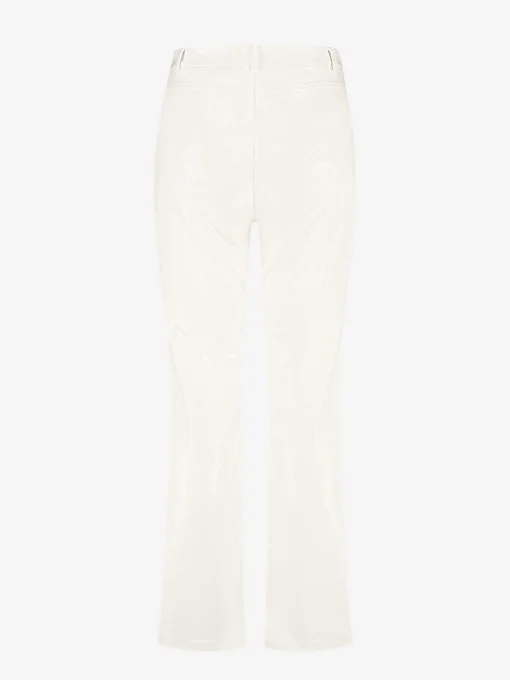 Leren look broek met dierenpatroon