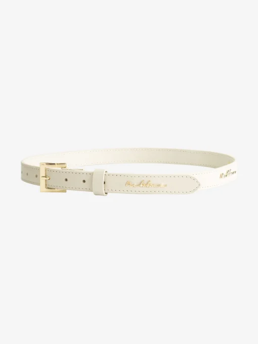 Leren riem met N-logo