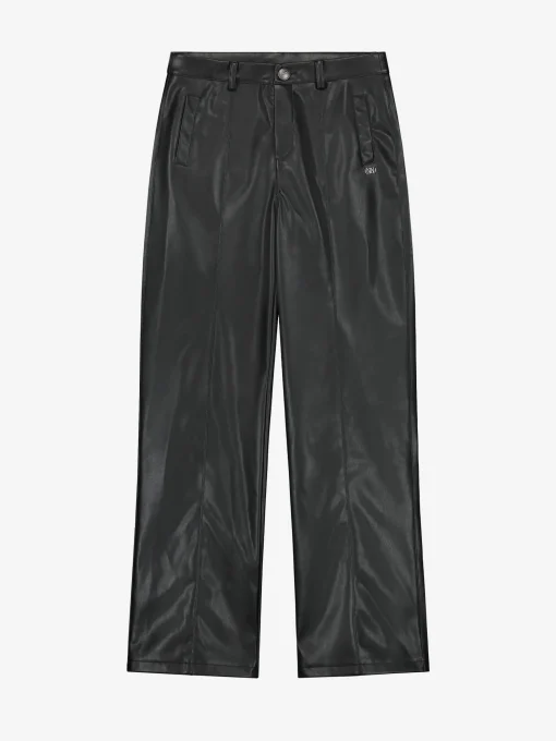 Leren-look broek