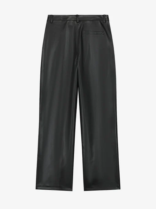 Leren-look broek