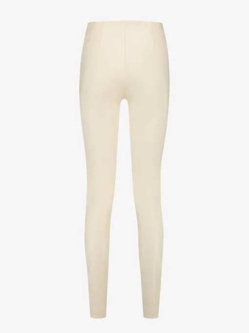 Leren-look broek met hoge taille