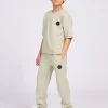 Losvallende joggingbroek met logo patch