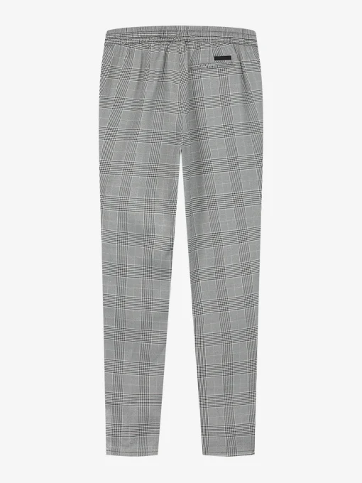 Low rise geruite broek