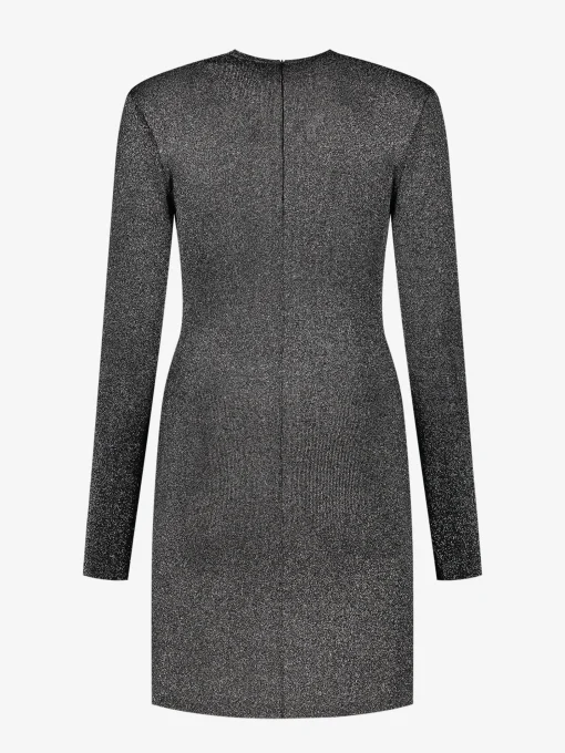 lurex jurk met N slide