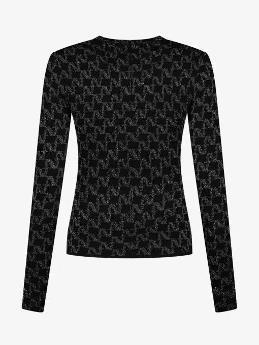 Lurex Monogram top with N slide