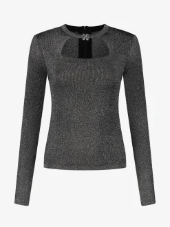Lurex top with N slide