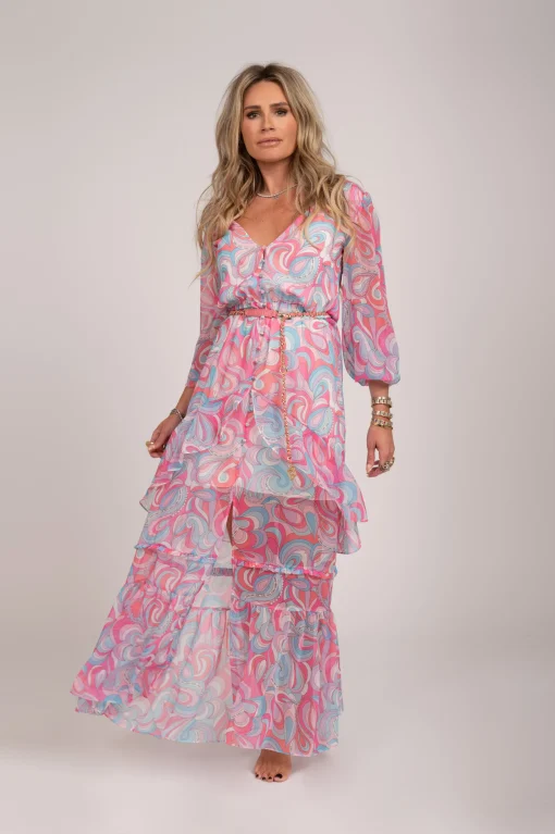 Maxi dress met print