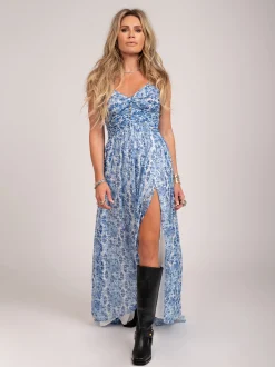 Maxi jurk met split