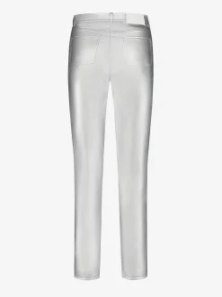 Metallic rechte broek