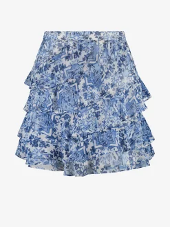Mid rise rok met print