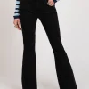 Mid waist flared jeans