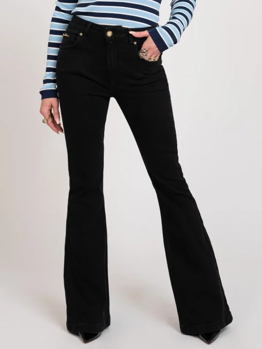 Mid waist flared jeans