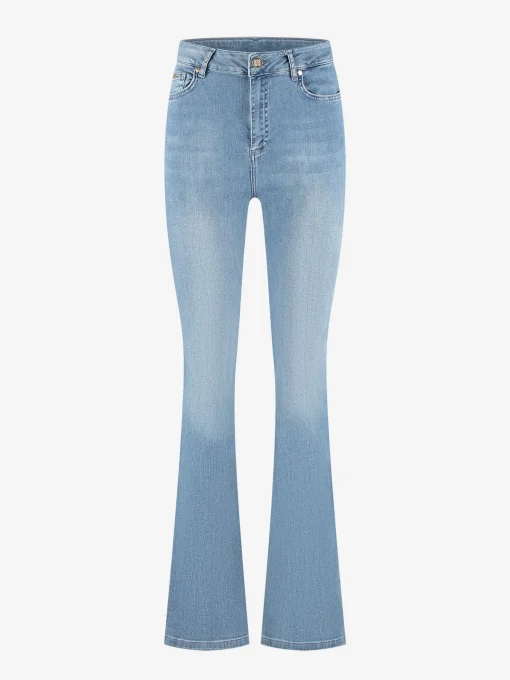 Mid waist flared jeans