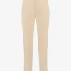 Mid waist pantalon met rechte pijpen