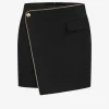 Mid waist rok met overslag
