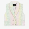Mouwloze blazer met all over NN logo