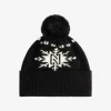Muts met N-logo en fluffy pompon