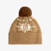 Muts met N-logo en fluffy pompon