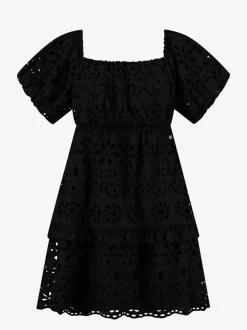 Off shoulder jurk met embroidery