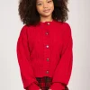 Opengebreid vest met logo patroon
