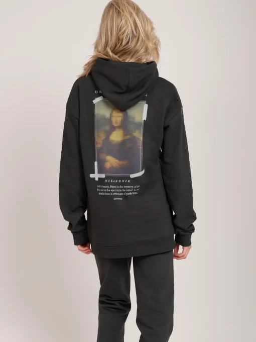 Oversized hoodie met graphic print