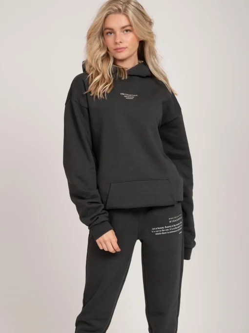 Oversized hoodie met graphic print
