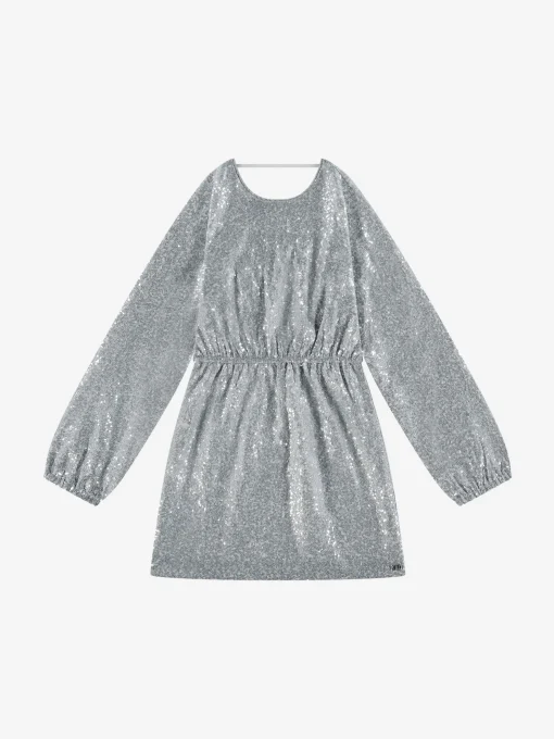 Pailletten jurk met uitgesneden rug