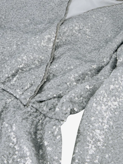 Pailletten jurk met uitgesneden rug