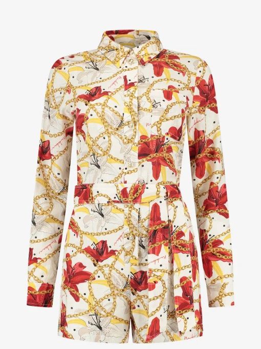 Playsuit met graphic print