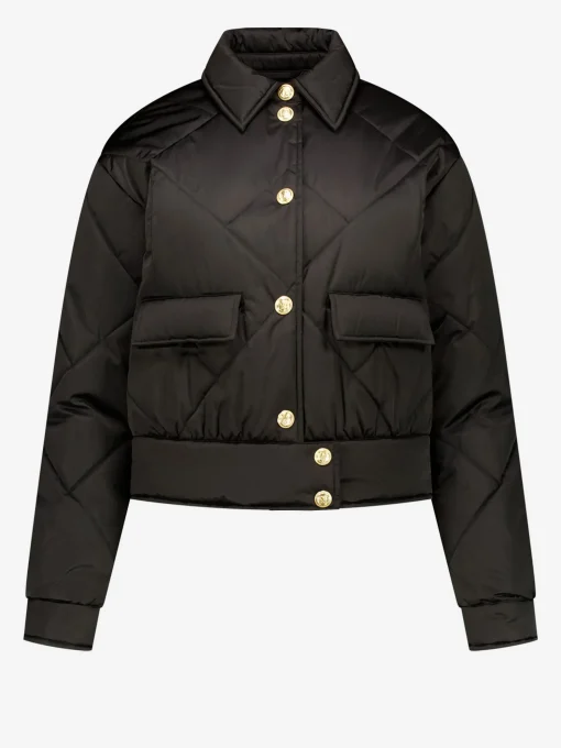 Puffer jas met kraag