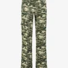 Rechte Cargo broek met middelhoge taille