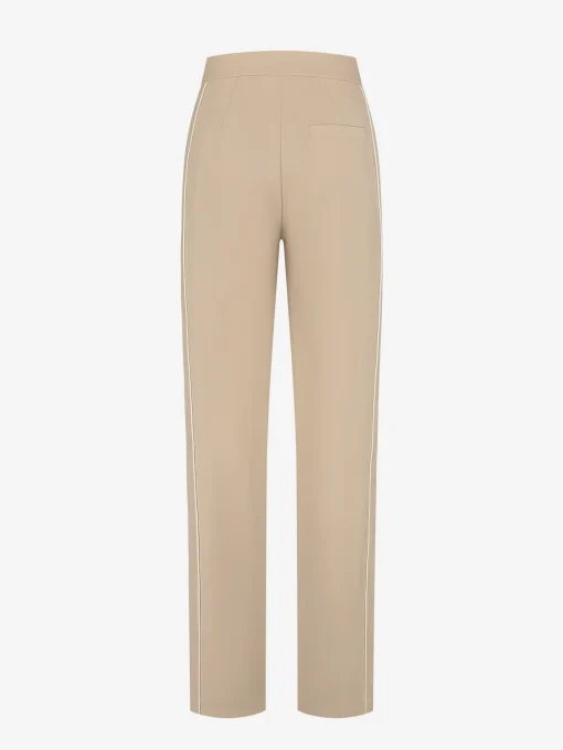Rechtvallende broek met mid waist