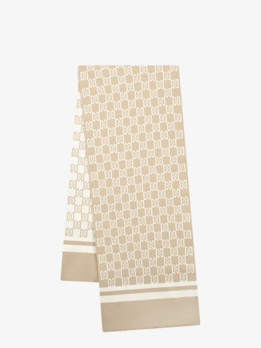 Reversible sjaal met N-logo patroon