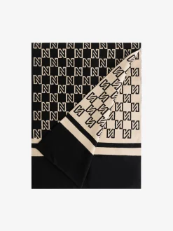 Reversible sjaal met N-logo patroon