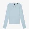 Rib top met open detail