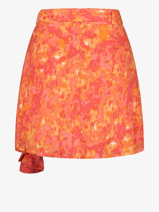Rok met print en riem