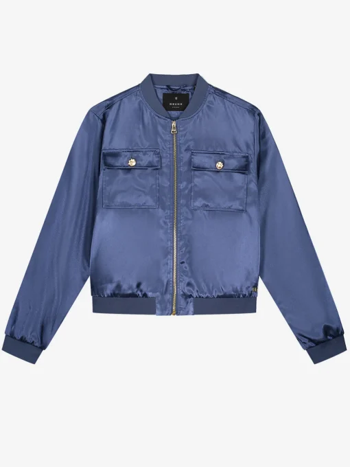 Satijn look bomber