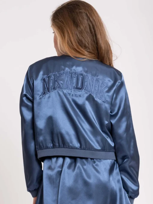 Satijn look bomber