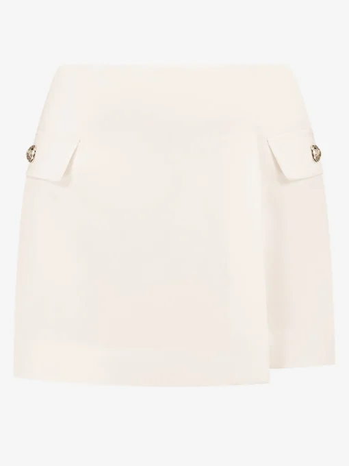 Satijn look skort