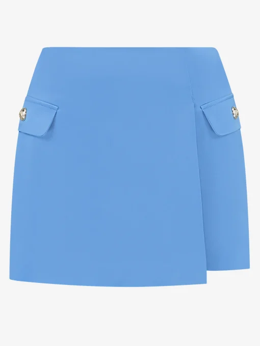 Satijn look skort