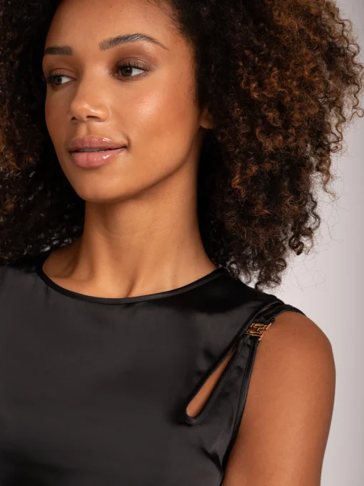 Satijn look Top