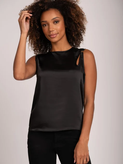 Satijn look Top